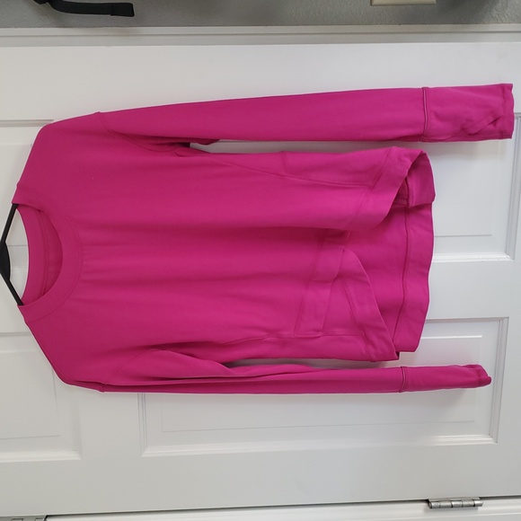 Lululemon Close To Crossing Long Sleeve Top Sz 8 Ripened Raspberry - Picture 4 of 5